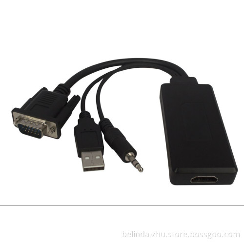 VGA with Audio USB to HDMI HD 1080P Converter